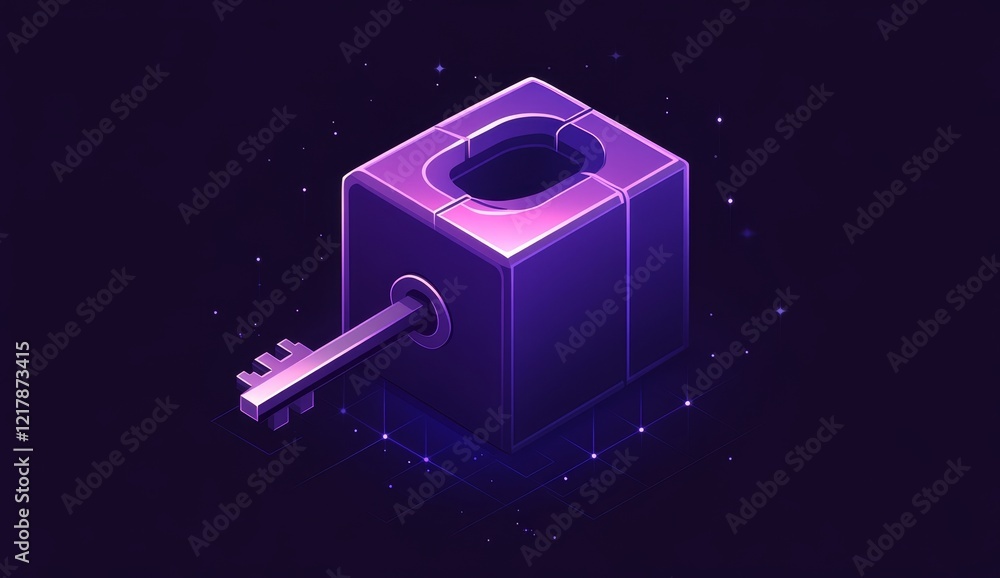 Poster web shield or security symbol. cyber protection icon. abstract illustration of a locked mechanism wi