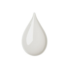 drop of water isolated on white