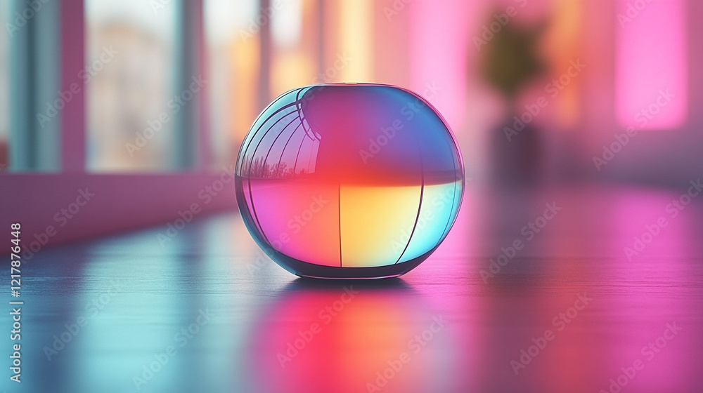 Aufkleber abstract light rays effect background in minimalistic bright tone creating a modern blurred aestheti