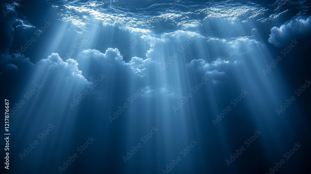 Aufkleber abstract light rays effect background in minimalistic bright tone creating a modern blurred aestheti