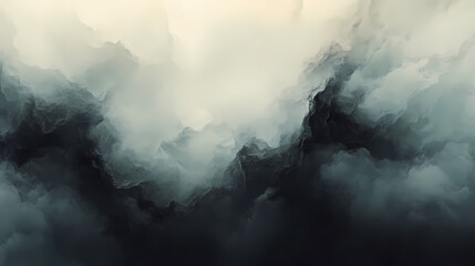 Fototapeta premium Lightening,dark white clouds background electrical storm,lightning bolt with black and gray smoke from bottom to top. Thunder Peaks. Illustration