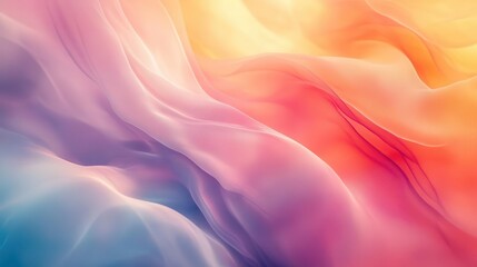 Obraz premium Abstract gradient background, close-up of smooth gradient colors blending together, soft light