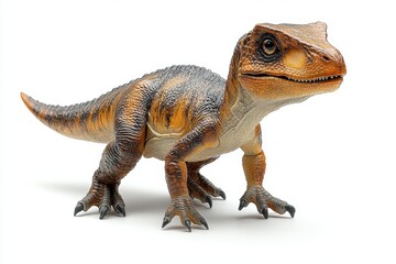 Obraz premium A realistic dinosaur figurine showcasing detailed features and textures.