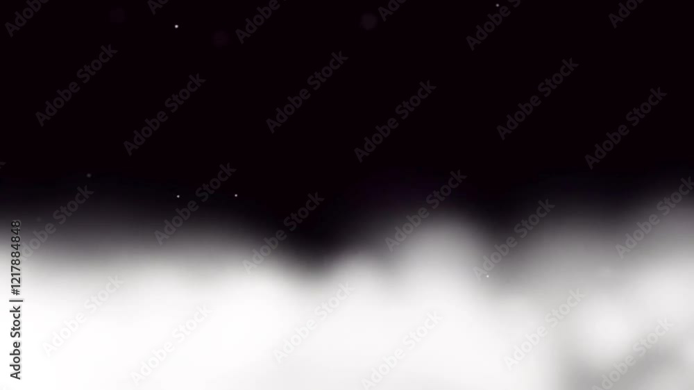 Poster white dense smoke is slowly rising from the bottom of the frame, creating a gradient effect against 