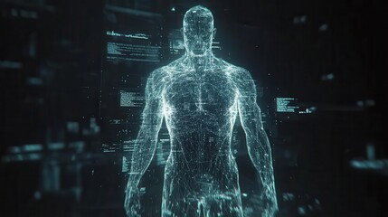 Digital Human Body Data Network Visualization