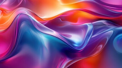 Obraz premium Colorful abstract patterns, close-up of dynamic patterns and vibrant colors, futuristic design