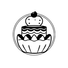 A delectable cake, a delightful dessert, sweet and delicious treat. Perfect for birthdays or any special occasion. Indulge in this sugary confectionery!