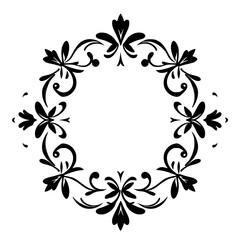 Elegant Floral Frame Design: Vintage Ornament Border for Vector Backgrounds and Decoration