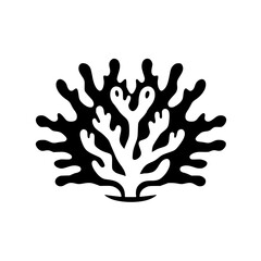 Elegant Monochrome Plant Illustration: Simple Botanical Design, Perfect for Minimalist Decor and Nature-Inspired Projects