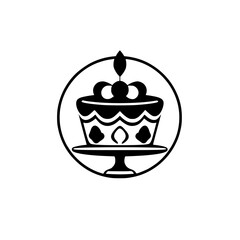 A delectable cake, perfect for birthdays, anniversaries, or any special occasion. This image showcases a beautifully decorated cake on a cake stand, ideal for bakeries, restaurants, and food blogs.