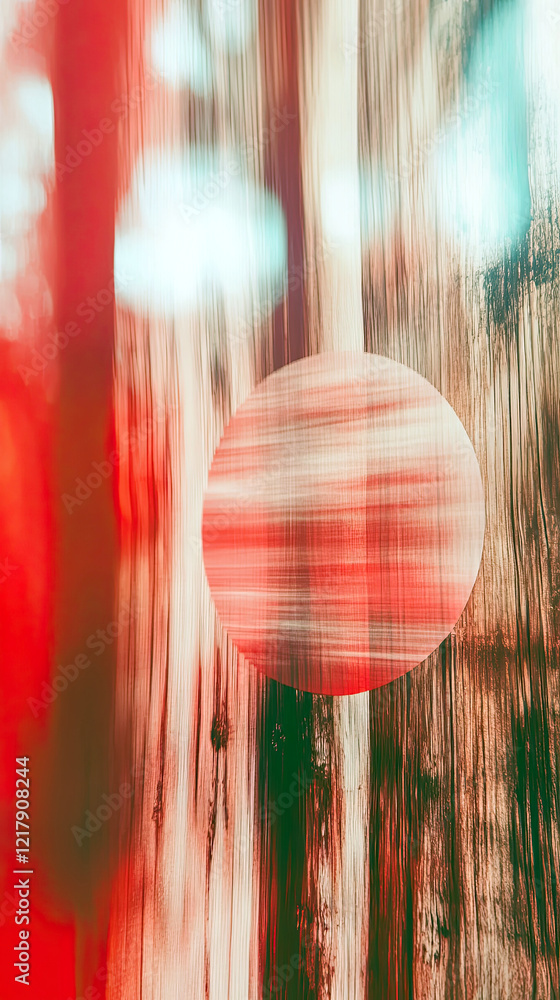 Aufkleber abstract interplay of colors and shapes in vibrant nature setting during golden hour
