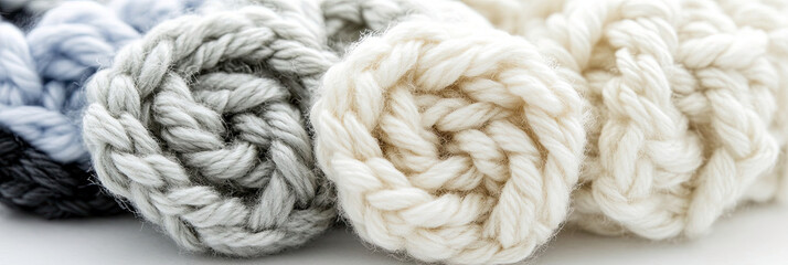 Creative Wheat Stitch Crochet Pieces Arranged in a Beautiful Display