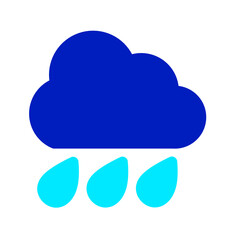 rain duo tone icon