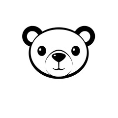 Adorable Cartoon Bear Cub Illustration - Sweet and Playful Design
