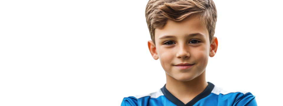 Active Youth Athlete in Sports Uniform, showcasing energy and enthusiasm, ideal for marketing campaigns, youth programs, and team promotions