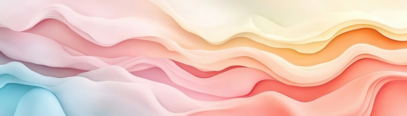 Obraz premium business growth through digital transformation flat design top view tech-driven theme water color colored pastel
