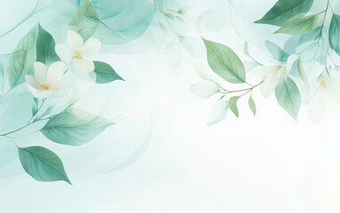 Fresh and natural floral theme background