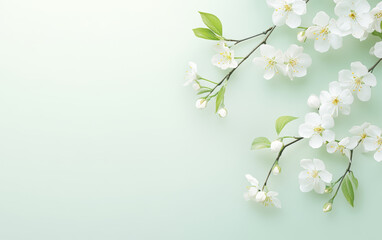 Fresh and natural floral theme background