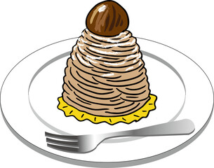 和栗のモンブラン