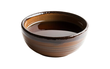 A Bowl of Vinegar Representing Patience and Cleansing Symbolizing Purity and Renewal isolated on transparent background.