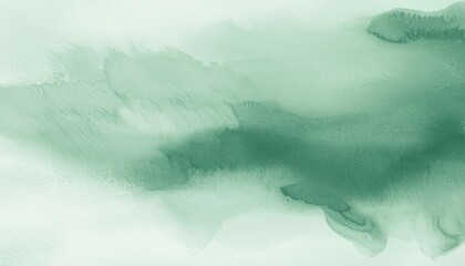 pale gray blue green abstract watercolor drawing sage green color art background for design water grunge blot stein daub