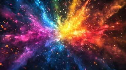 Dazzling Cosmic Explosion A Vibrant Supernova Eruption in the Vastness of the Universe Showcasing the Incredible Power and Beauty of Celestial Phenomena