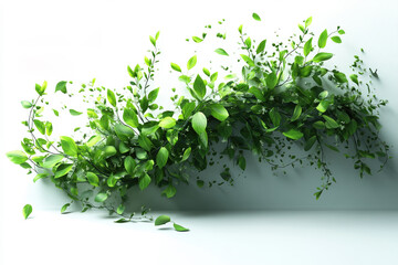 Obraz premium Promotional flyer design featuring green foliage in a contemporary layout