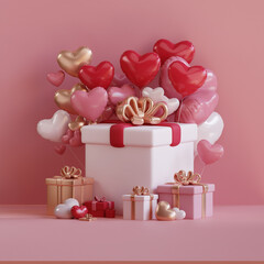 Heart Balloons and Gifts