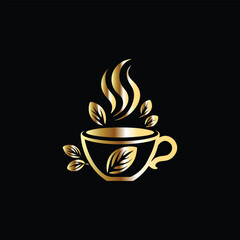 Coffee cup logo design template. Coffee shop, cafe, restaurant, bar, menu,
 coffee house, cafe, restaurant, bar. Vector illustration.