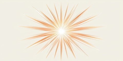 Obraz premium minimalist joyful starburst