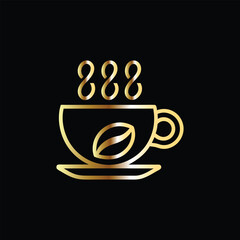 Coffee cup logo design template. Coffee shop, cafe, restaurant, bar, menu,
 coffee house, cafe, restaurant, bar. Vector illustration.