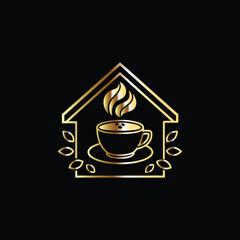 Coffee cup logo design template. Coffee shop, cafe, restaurant, bar, menu,
 coffee house, cafe, restaurant, bar. Vector illustration.