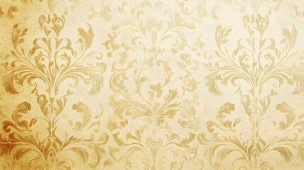 Elegant gold damask wallpaper texture background