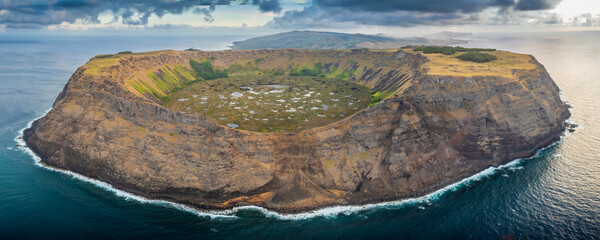 Rano Kau volcano at Rapa Nui (Easter Island)
