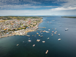 Quellon and Corcovado Volcano, Chiloe Island, Chile