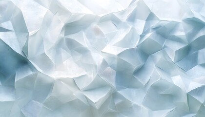 Abstract Crystalline Structure in Light Blue Hues