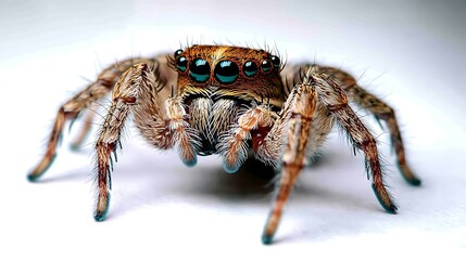 Magnificent Jumping Spider Close-Up: A Detailed Look at Nature's Tiny Marvel