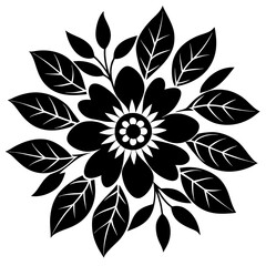  floral patterns in pastel shades silhouette vector illustration 