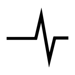 Heartbeat pulse vector line icon. Pulse isolated on transparent background. Heart beat, cardiogram. Vector illustration for medical offers and websites.