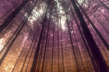 enchanted forest with whispering pines