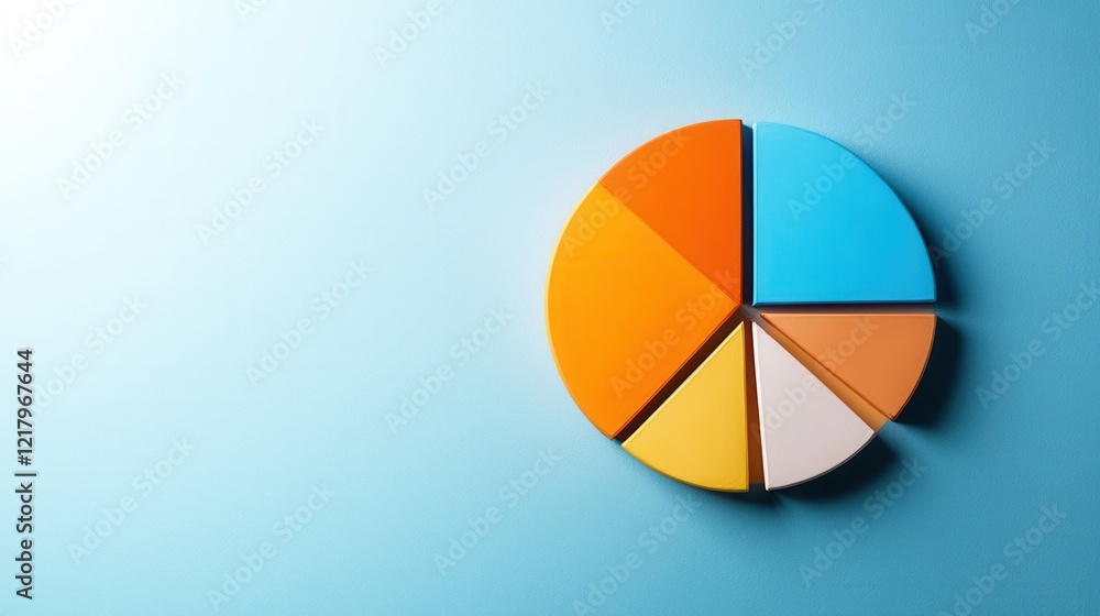 Poster A vibrant pie chart comparing consumer preferences for SPF levels in tanning products