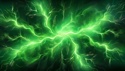 green lightning background