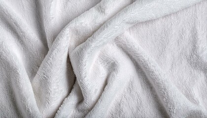 a texture of a white cotton soft towel background