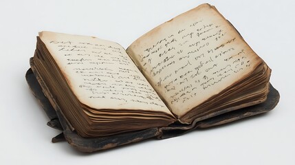 Obraz premium Antique Leather-Bound Journal: A Glimpse into the Past