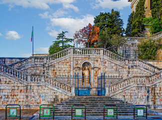 Steps to Plaza in Messina Italy
