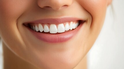 Obraz premium Radiant Smile: A Close-Up of Perfect Teeth