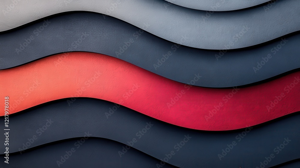 Aufkleber abstract wavy patterns in bold colors for artistic background design