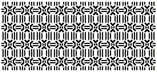 Monochrome Geometric Abstract Art Deco Style Background