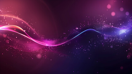 Fototapeta premium Abstract wave design with vibrant colors and sparkles, suitable for backgrounds or digital art.