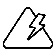 high voltage Line Icon